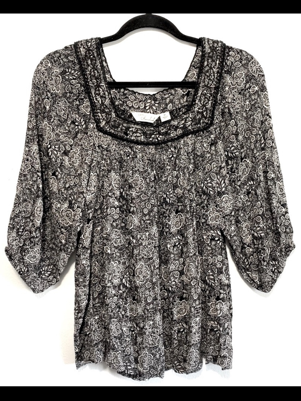 Caffe’ Marrakesh Floral Print Top